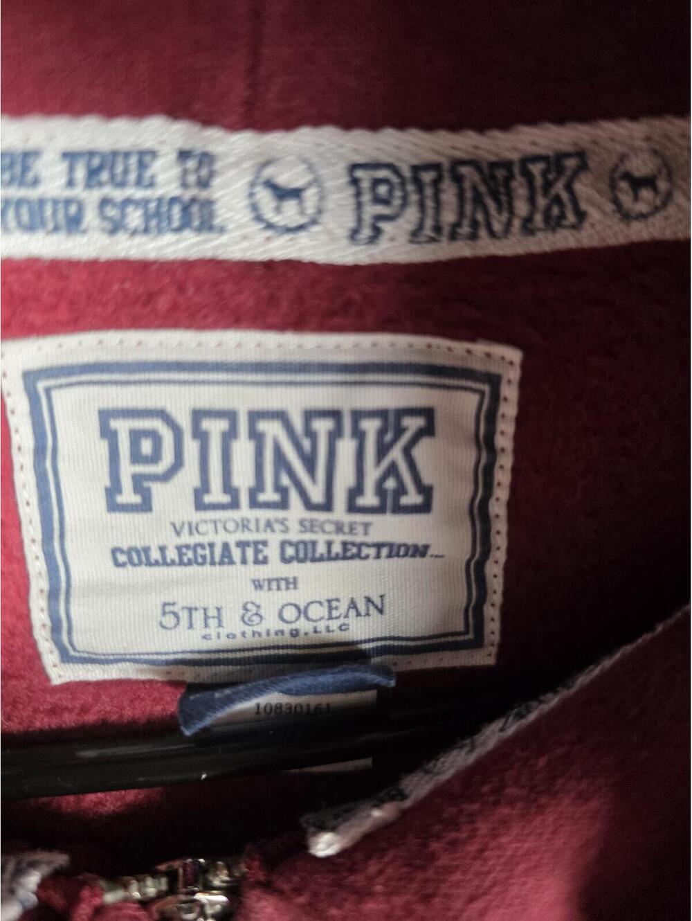 Victorias Secret Pink Texas A&M Aggies College Full zip Hoodie jacket SMALL - Picture 6 of 7